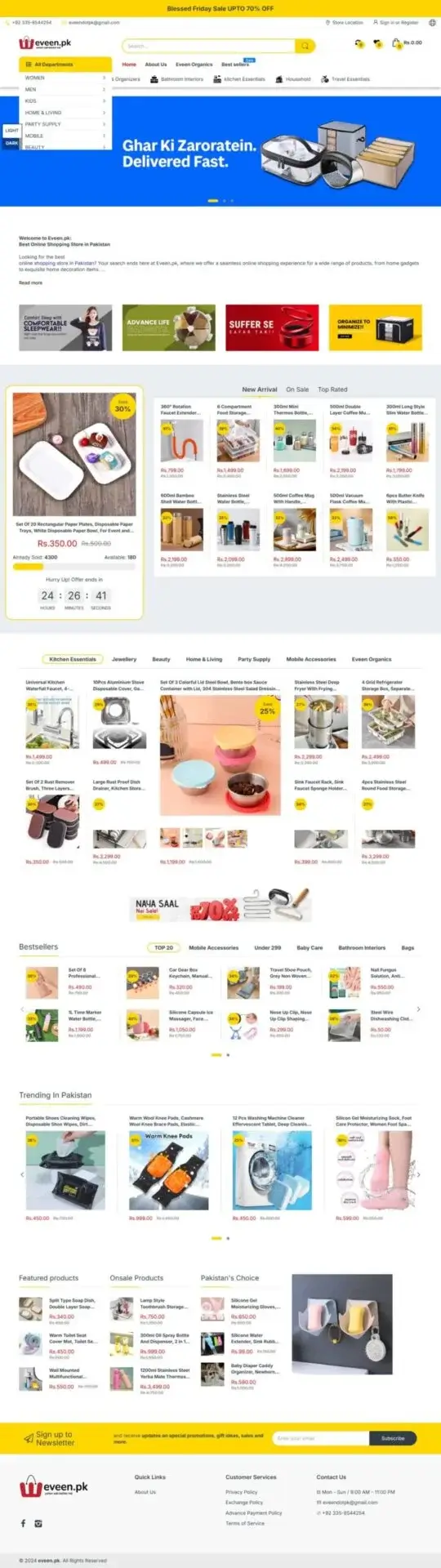Shopify website redesign